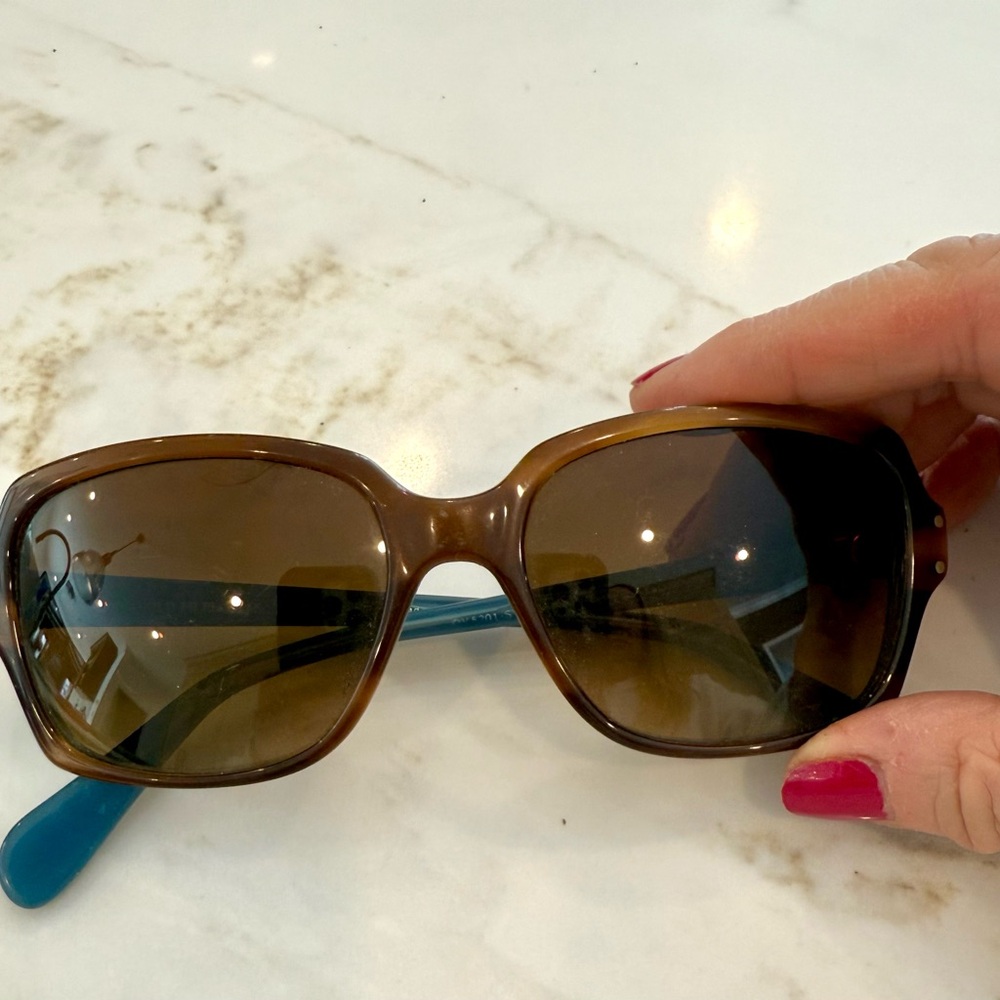Oliver Peoples Brown and Blue Sunglasses